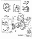 Blower HsgFlywheelsRewind Diagram and Parts List for 060212-0168-99  Briggs and Stratton Engine